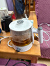 友家铺子（Biooner）煮茶器养生壶喷淋式煮茶壶玻璃烧水壶电热水壶蒸茶壶 蒸茶器 泡花茶壶 白色升级款 0.8L 实拍图