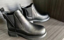 ZHR短靴女秋冬复古真牛皮通勤女靴舒适套脚切尔西靴女 EH18 黑色 37  实拍图