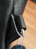 萨奇袋鼠（SAQIDAISHU）真皮胸包男休闲男士包包单肩包运动包头层牛皮胸前小背包斜肩包男 黑色荔枝纹【头层牛皮】配手包 实拍图