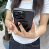 牛膜皇 苹果手机壳iPhone13/14plus支点壳充电支架防摔气囊保护高端透明 【360°旋转-酷炫黑】冰环支架丨强磁吸附 iPhone 13 Pro Max 实拍图