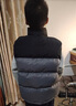 巴拉巴拉童装儿童羽绒马甲冬男童女童背心亲子新款2025内胆拼接撞色运动风 黑蓝色调00398 165 实拍图