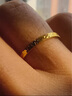 中国黄金（CHINA GOLD）足金戒指女碎碎冰戒指黄金固口素圈指环520情人节礼物送女友老婆 碎碎冰戒指 圈号12 1g 实拍图