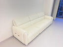 冬熊轻奢真皮沙发简约现代客厅小户型沙发大象耳朵乳胶直排沙发奶油风 五人位3.4米 旗舰版：头层牛皮+凝胶记忆棉+6CM紫罗兰 实拍图