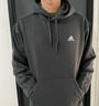 adidas休闲加厚毛圈连帽卫衣套头衫男女阿迪达斯官方轻运动   黑色   2XL 实拍图