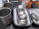 IKXO高端纯钛旅行茶具套装一壶二三五杯便携式双层快客杯户外随身茶具 一壶二杯(主人杯+茶杯x1) 实拍图