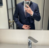 By Creations柏品纯羊毛西装套装男士商务职业正装修身高档伴郎服新郎结婚西服 灰色套装 46 实拍图