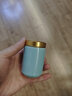 瓷牌茗茶具汝窑小号茶叶罐旅行茶具便携迷你茶叶密封储存茶罐陶瓷随身茶叶盒 汝窑《合金盖》小茶叶罐 实拍图