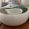 瓷牌茗茶具 白瓷茶洗大号陶瓷水洗碗杯笔洗茶杯碗水盂德化羊脂教师节礼物男 纯白羊脂玉瓷茶洗（8寸） 实拍图
