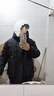 鸭鸭（YAYA）王一博同款羽绒服男短款冬季新款城市时尚休闲保暖外套HY 黑色YE3B706712D 2XL 实拍图
