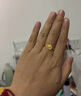 周六福（ZLF）  黄金戒指女款足金999活口心形女戒心心相印 计价 13号-2.92g 实拍图
