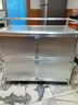 加厚不锈钢碗柜储物柜储蓄柜铝合金柜子餐边柜灶台柜阳台碗柜茶水柜卧室收纳柜阳台杂物柜碗柜 二层85*45*80 实拍图
