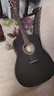 雅马哈（YAMAHA）F400SMB 原声款 云杉木初学者入门民谣圆角吉他 41英寸烟熏黑哑光 实拍图