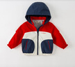 戴维贝拉（DAVE＆BELLA）童装儿童连帽衣服宝宝外套新年男孩外衣男童加绒上衣秋冬新款服装 红色加绒款DB4223105 100 cm（建议身高90-100cm） 实拍图
