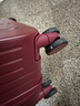 OTA宽拉杆行李箱高颜值可登机红色结婚箱陪嫁大容量旅行密码皮箱子女 酒红色【双层防爆拉链+侧边挂钩】 20英寸 登机箱【适合1-5天旅行】 实拍图