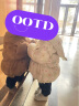 巴拉巴拉童装婴儿羽绒服女童宝宝冬季短款外套儿童保暖萌男童 白绿色调00314 100 cm 实拍图