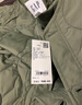 GAP男装印花logo波浪绗线外套轻薄简约风棉服619672 浅绿色 M (170/92A) 亚洲尺码 【偏大，建议拍小一码】 实拍图