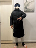 卡尔美（KELME） 长款羽绒服男冬季新款连帽厚款保暖外套运动休闲鸭绒大衣 黑色 XL 实拍图