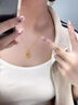 中国黄金（CHINA GOLD）黄金项链女士足金莫比乌斯环吊坠套链首饰情人节618送女朋友礼物 今/次日达*精工 约3.1-3.2g 【心动礼盒】 实拍图