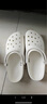 crocs卡骆驰洞洞鞋男鞋经典户外涉水溯溪鞋轻便透气沙滩凉拖鞋女10001 10001-100/白色/无智必星 42 -43 实拍图