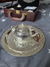 乐宏骏新中式百福银茶壶999足纯食品级银壶手工茶具泡茶壶酒壶送礼套装 百福六件套【一壶一盘四杯】 实拍图