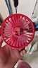 卡莱澳 USB手持小风扇便携式迷你小电风扇户外桌面办公室学生宿舍强力可充电大风力小风扇 1200毫安 白色 实拍图