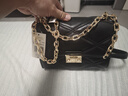 MICHAEL KORS情人节新年礼物奢侈品MK女包SERENA链条菱格单肩斜挎包 中号 黑色 实拍图