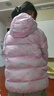 迪士尼儿童羽绒服外套秋冬女童轻薄连帽宝宝短款大童白鸭绒V418迷彩150 实拍图