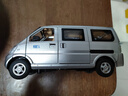 松鼠过河1:24 五菱荣光合金面包车模型 开门声光回力避震转向座椅调节玩具 银色 实拍图