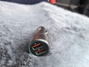纽曼（Newmine）车载充电器一拖二36W超级快充点烟器双USB汽车多功能金属车充闪充 【太空银】双QC*6A/36W快充 实拍图