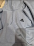 adidas情侣加绒加厚宽松连帽长袖套头卫衣男女秋冬阿迪达斯轻运动 蓝色/黑色   XL 实拍图