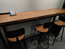 木办实木吧台桌家用奶茶店咖啡厅图书馆餐厅休闲吧阳台高脚长条餐桌椅 实拍图