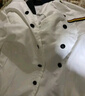 乾朗 厨师服工作服长袖男女春秋烘焙蛋糕店西餐厅炊事服冬季长袖酒店餐饮宴会食堂后厨工衣可刺绣定制logo 白色长袖单上衣【厂家直发】2XL 实拍图