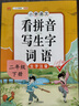 汉知简小学二年级下册看拼音写词语练字帖生字注音语文课本同步专项训练 习字本写字练习册彩绘版 实拍图