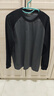 SIMWOOD/简木男装【标准宽松】240g sorona 插肩袖圆领长袖T恤男SN120061 碳灰配黑 XL建议146-160斤 实拍图