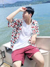 才俏短裤夏季男2025年潮流新款短裤男宽松运动休闲五分裤短裤可外穿 杏色款 L 【建议115125斤】 实拍图