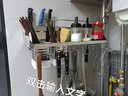 卡贝（cobbe）厨房置物架壁挂式304不锈钢免打孔厨房用品刀架调料多功能收纳架 304不锈钢【双筷筒50cm】 实拍图