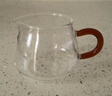 班意 公道杯 公杯分茶器 分茶匀杯茶海200ML纯手工高硼硅耐热玻璃 迷你小巧花海(200ML)红色柄 实拍图