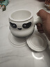 三旬熊猫泡茶马克杯创意家用陶瓷茶水分离杯子带盖男女办公室过滤水杯 熊猫泡茶马克杯【白砂黑】 实拍图