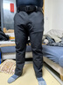 龙牙寒锋战术软壳长裤加强版男士秋冬通勤弹力户外防风寒保暖裤 极夜黑(直筒版) 170/92C(高170重161-180） 实拍图