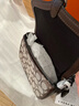 蔻驰（COACH）【品牌直供】女士单肩斜挎包棕色拼色织物配皮CU982SVS8S 实拍图