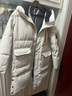 鸭鸭儿童羽绒服男童女童中大童长款加厚初中生加绒外套 浅卡其 170cm  实拍图