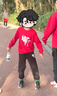 真维斯儿童套装2025男童圆领卫衣春秋款男孩衣服中大童运动装休闲春装 实拍图