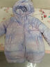 迪士尼女童羽绒服外套儿童连帽中长款宝宝冰雪爱莎保暖加厚白鸭绒 QBX513360紫色 130适合125-135cm  实拍图