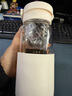 蕉加水杯男士磁吸泡茶杯茶水分离磁弹杯子大容量运动水杯可定制 白色【高级礼盒-破损包赔】600ml 实拍图