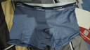 猫人（MiiOW）100支新疆棉男士内裤男纯棉7A抗菌四角底裤衩全棉高端宽松平角裤 浅灰+灰蓝+铁灰【新疆棉 7A抑菌】 3条 3XL 【适合体重160-180斤】 实拍图