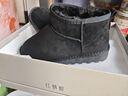 红蜻蜓雪地靴女秋冬加绒百搭棉鞋保暖短靴女靴WLC43470黑色36 实拍图