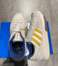 adidas「面包鞋」COURTIC经典运动板鞋男女阿迪达斯官方三叶草 乳白/浅米色/黄 40 (245mm) 实拍图