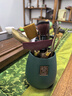 祥业功夫茶具配件茶道六君子套装茶刀茶针茶则茶勺刷喝茶泡茶工具大号 粗陶福锦茶道筒（淡绿）+佛手五件套+茶刮+黑陶素净 实拍图