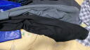 海澜之家（HLA）男士秋裤男秋冬季加绒高弹打底衬裤修身透气大码磨毛防风保暖绒裤 黑色 2XL (180) 建议体重150斤-170斤 实拍图