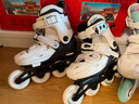 京东京造轮滑鞋儿童中小学初学锁轮溜冰鞋旱冰鞋配头盔护具7件套熊猫色S码 实拍图